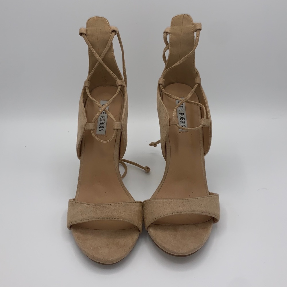 Cape Robbin Nude Heels w/ ankle ties
